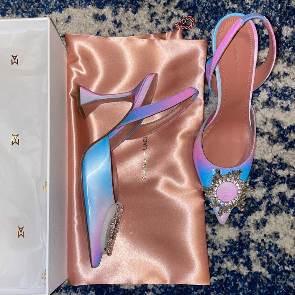 RARE Amina Muaddi fairy shadow Begum 38 - Picture 3 of 8